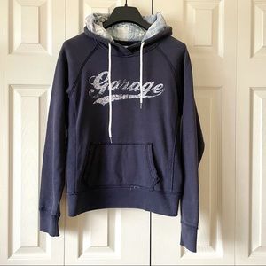 3/$30 Garage Vintage Navy Blue Hoodie